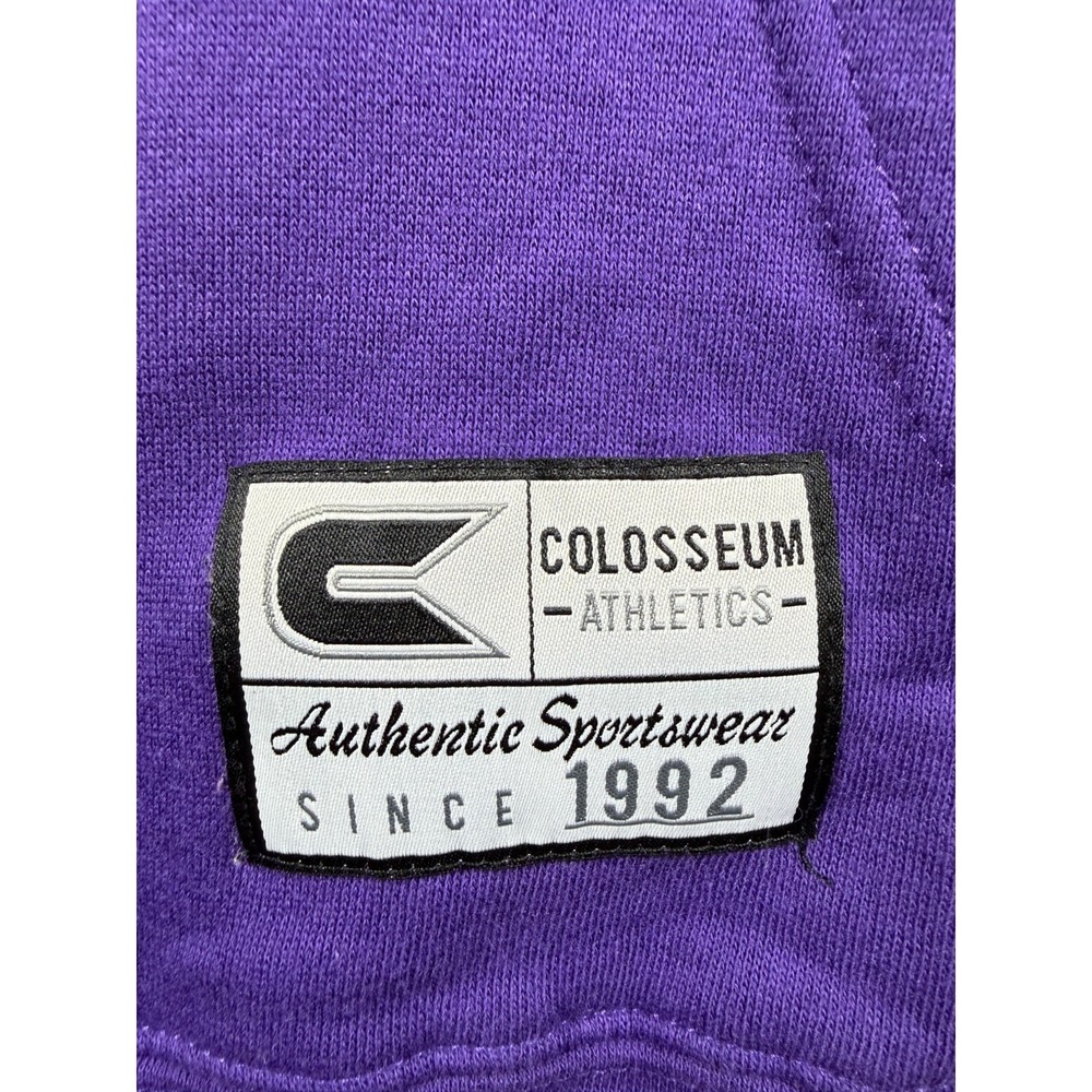 NEW Colosseum Clemson Tigers Pullover Fleece Hoodie Purple Mens Large - Picture 6 of 8
